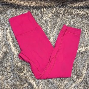 Lululemon ruby red crop align leggings